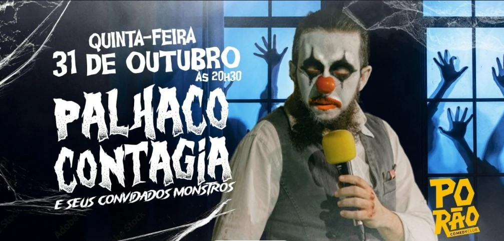 Palhaço Contagia e Seus Monstros Convidados - Noite de Halloween